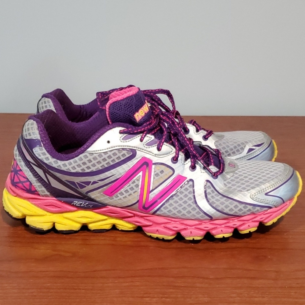 Bright New Balance sneakers